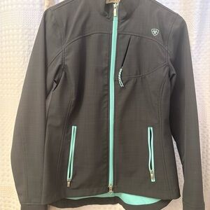 Ariat Women's Charcoal Jacket with Teal Accents